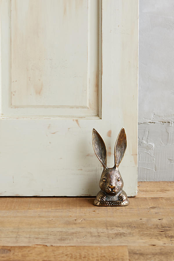 Slide View: 1: Rabbit Ears Doorstop