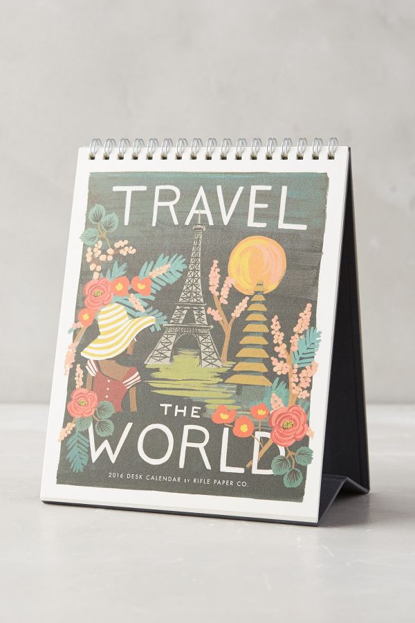 Travel The World 2016 Desk Calendar Anthropologie