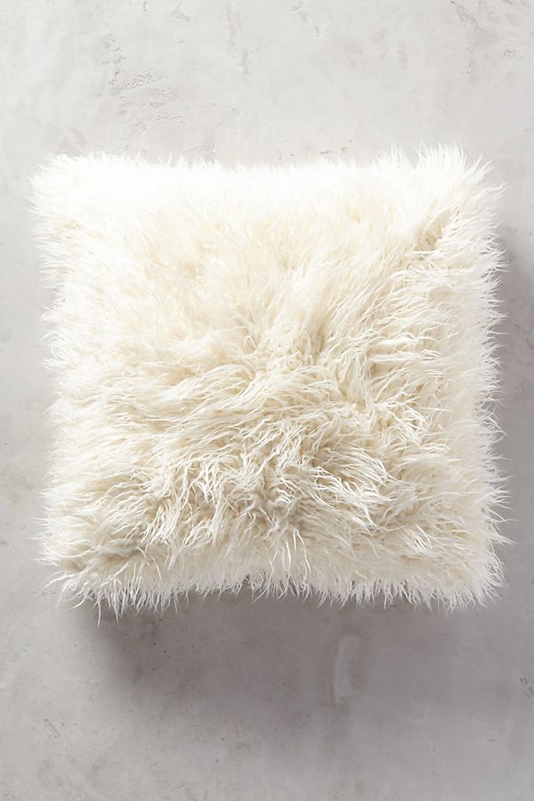 Slide View: 1: Shag Puff Pillow