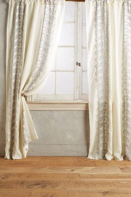 Embroidered Hilvi Curtain | Anthropologie