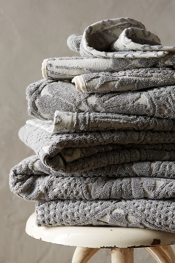 Slide View: 4: Stone Carvings Towel Collection