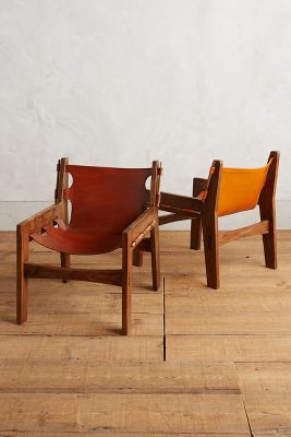 Leather Sling Chair | Anthropologie