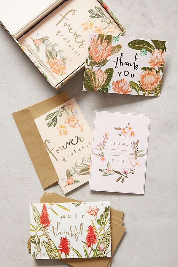 Slide View: 1: Fields Abloom Thank You Cards