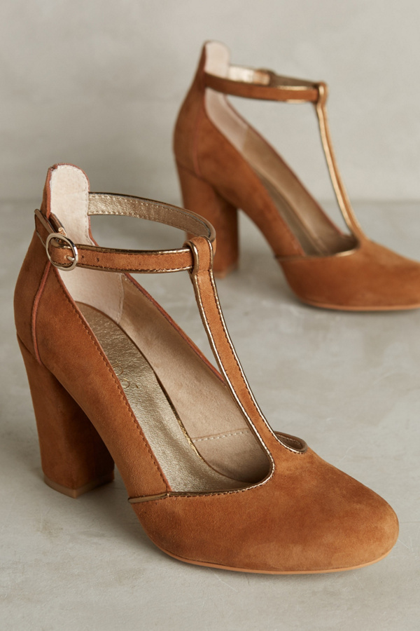 Lien.do Clave T-Strap Heels | Anthropologie