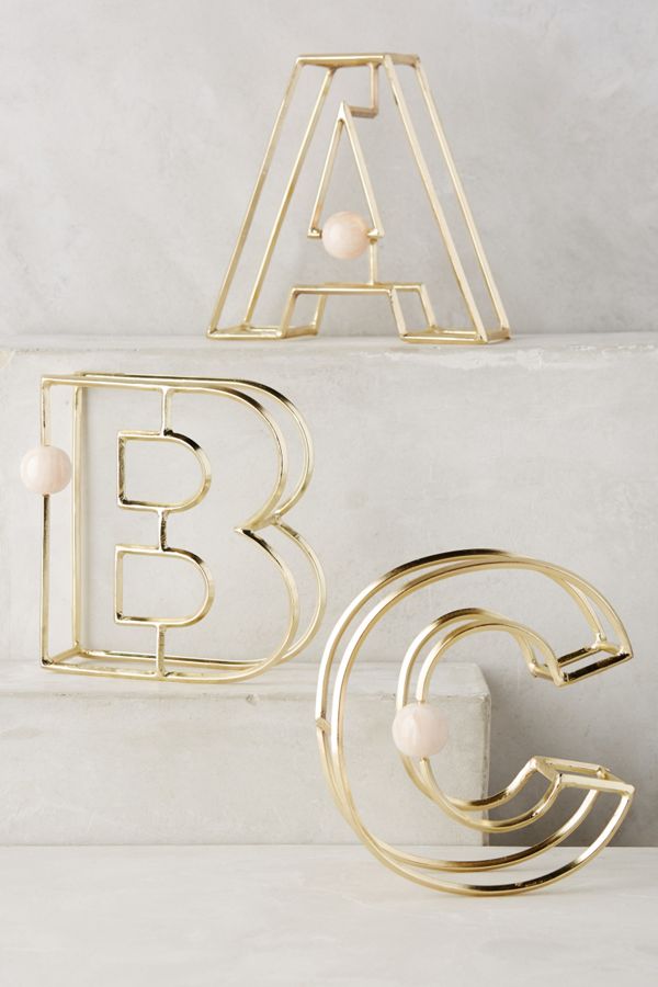 Illusion Monogram Letter | Anthropologie