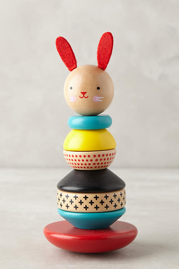 Slide View: 2: Stacking Wooden Rabbit
