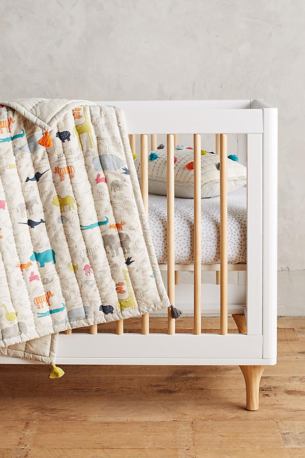 Slide View: 1: Animal Parade Toddler Blanket