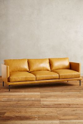 Premium Leather Linde Sofa | Anthropologie