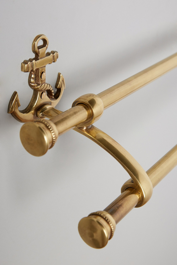 Brass Anchor Towel Bar Anthropologie