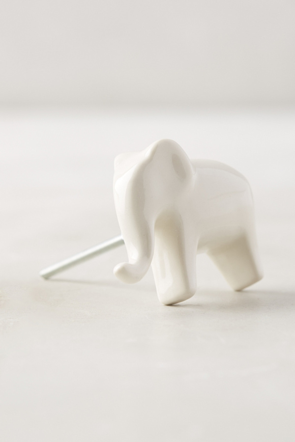 Ceramic Elephant Knob Anthropologie