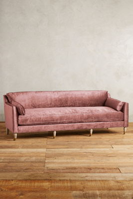 Slub Velvet Leonelle Sofa  Anthropologie