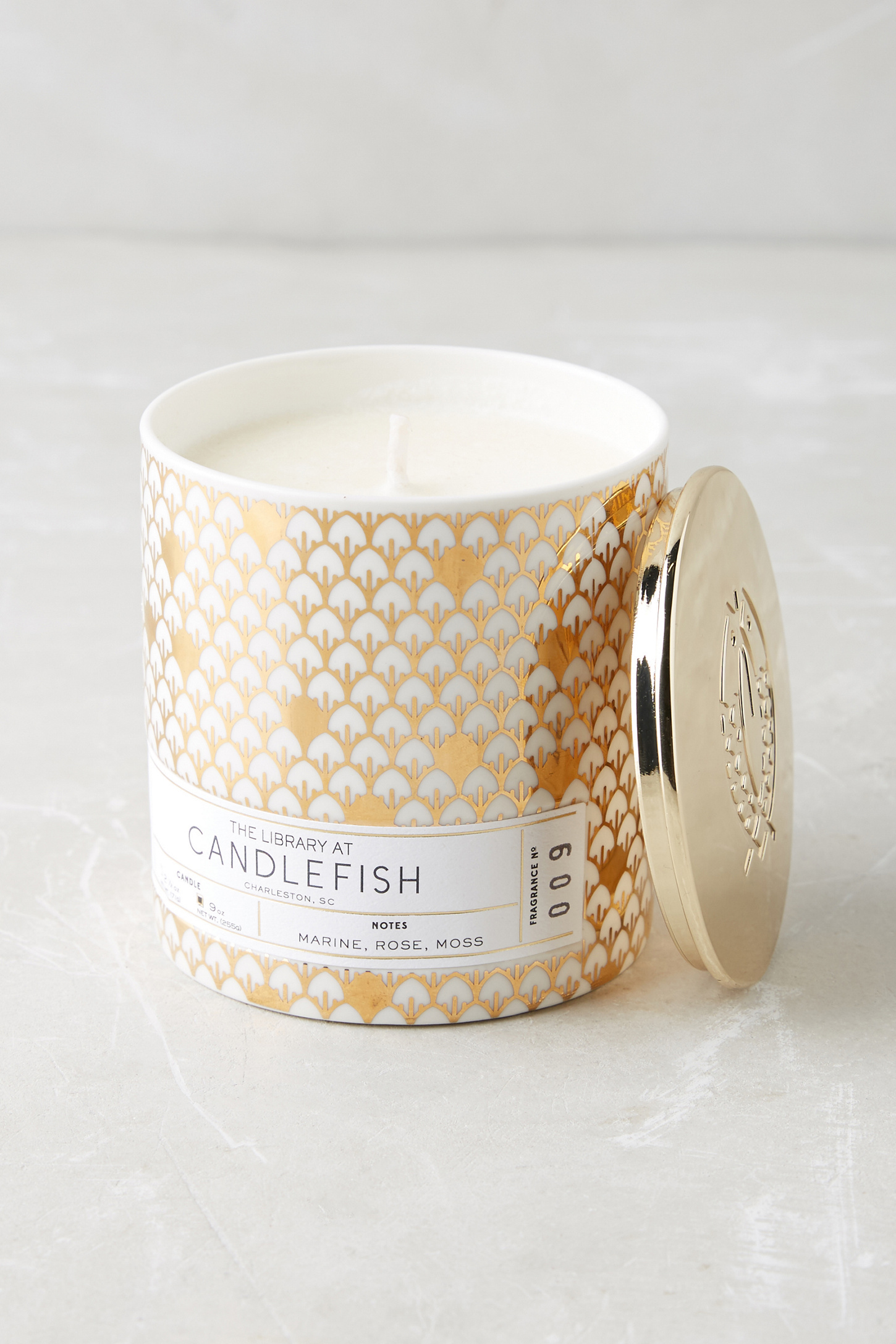 Candlefish Ceramic Candle Anthropologie