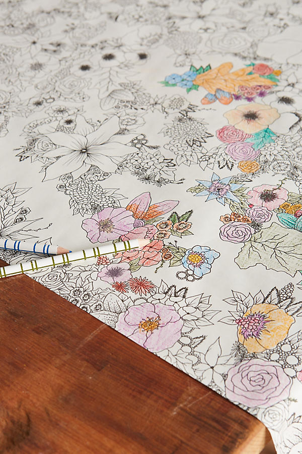 Coloring Paper Table Runner