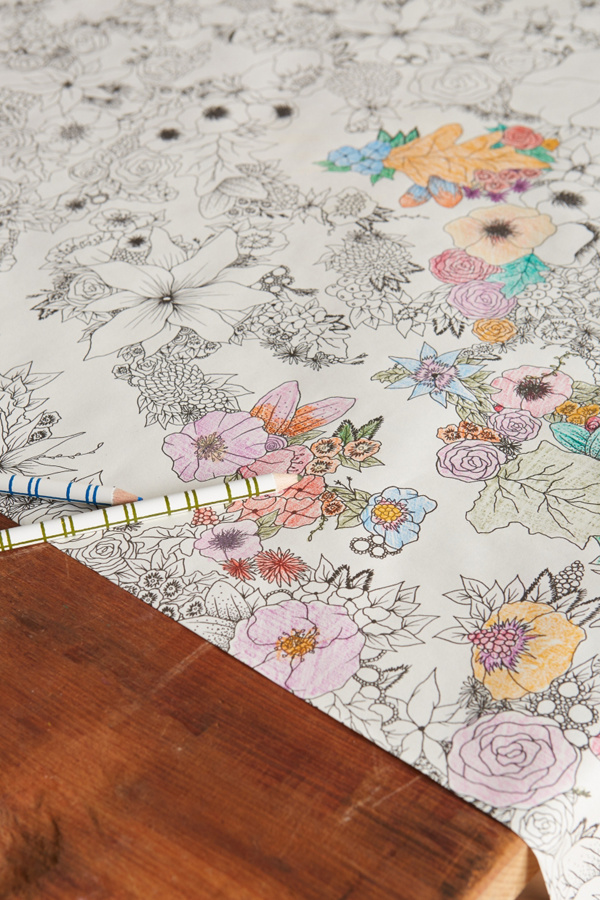 Coloring Paper Table Runner