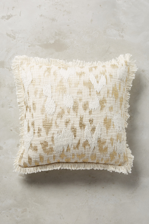 Foil & Fringe Pillow Anthropologie