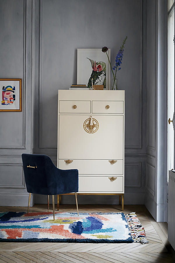 Brass Key Secretary Desk