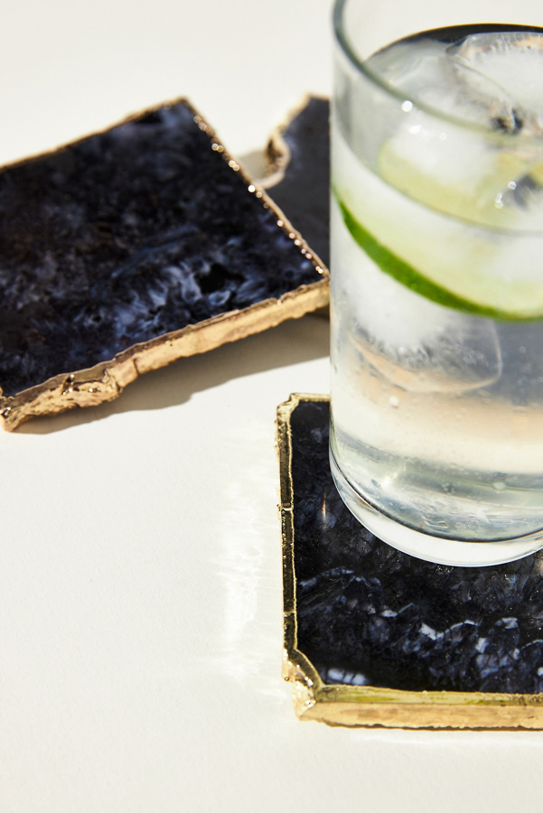 Slivered Geode Coaster Anthropologie