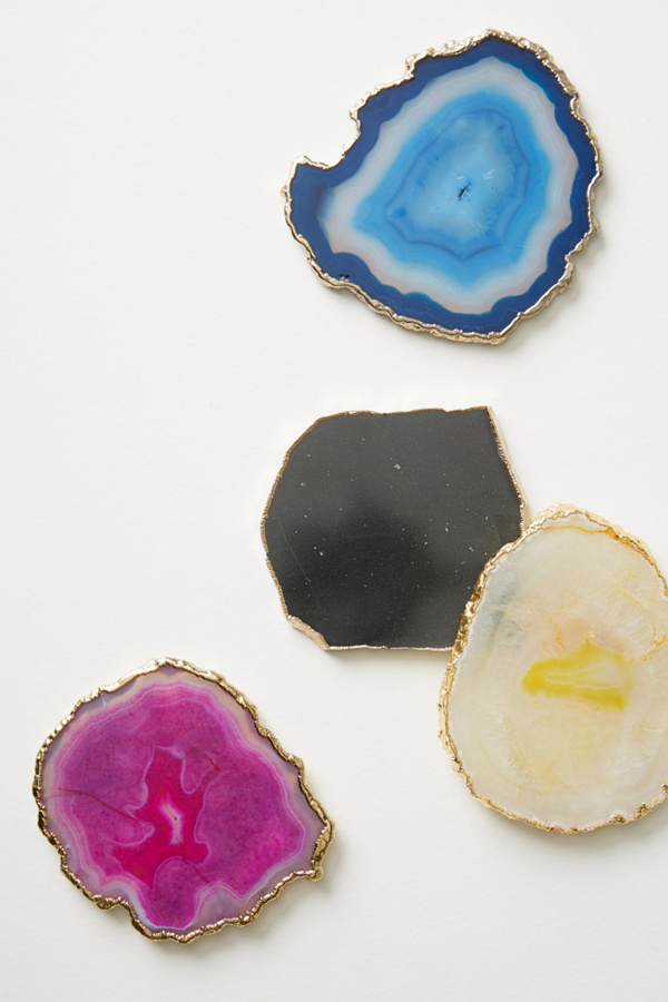 Slivered Geode Coaster Anthropologie