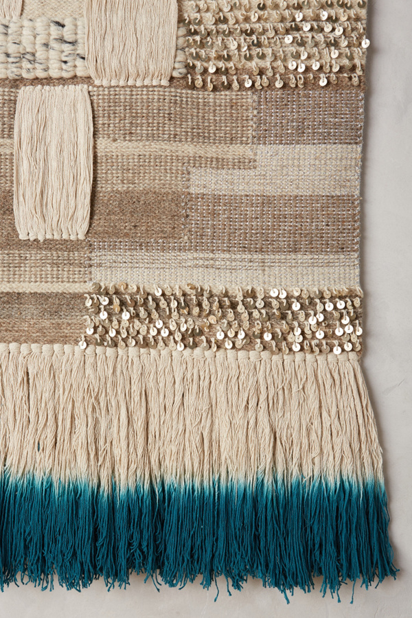 NavyDipped Kilim Tapestry Wall Art Anthropologie