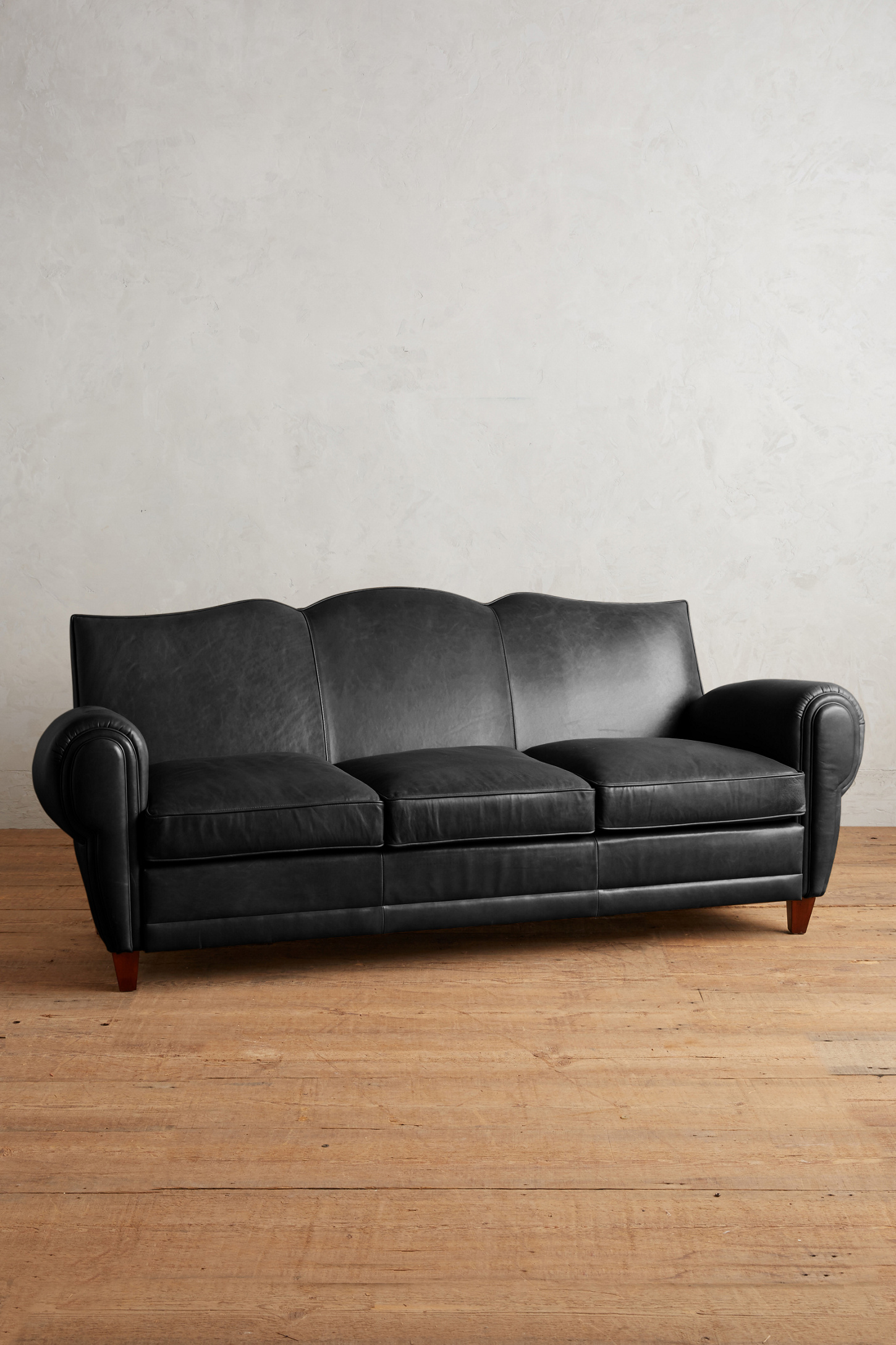 Design Black Couches black shop sofas couches settees anthropologie premium leather corbetta sofa