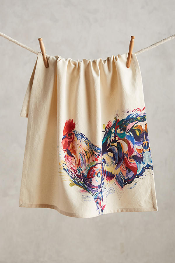 Rooster Tea Towel