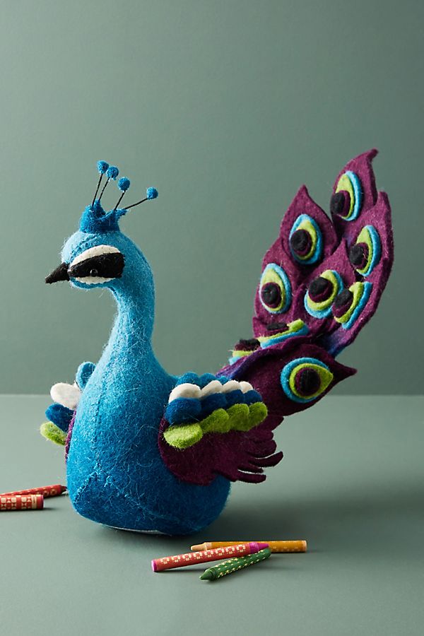 Slide View: 1: Felted Wool Bookend