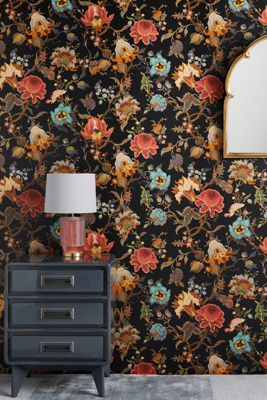 House Of Hackney Artemis Wallpaper By In Black Size Swatch Modesens