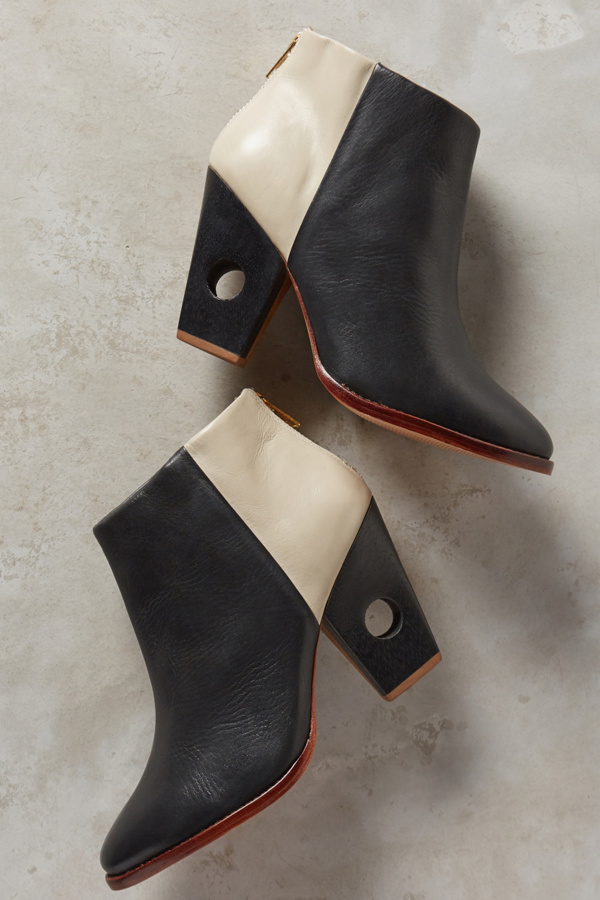 Nina Payne Halsey Cutout Heel Booties