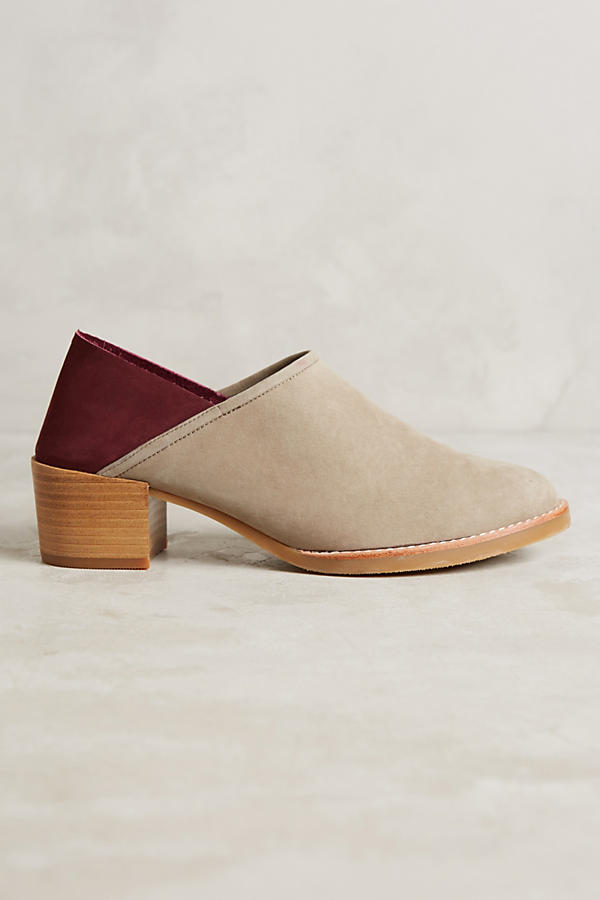 All Black Colorblock Fold-Back Booties | Anthropologie