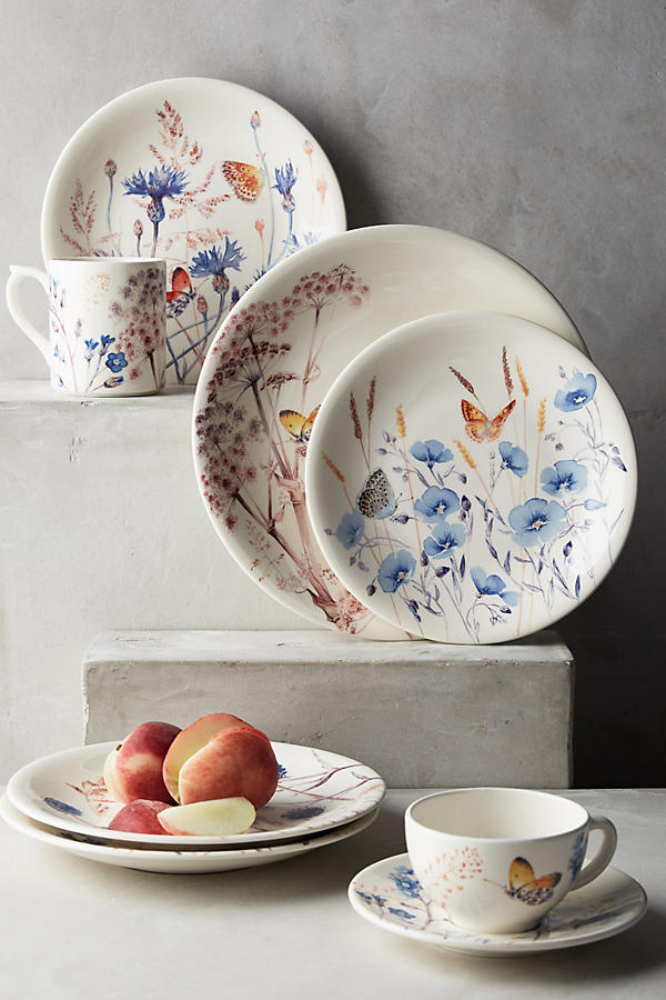 Slide View: 2: Gien Azur Dinner Plate