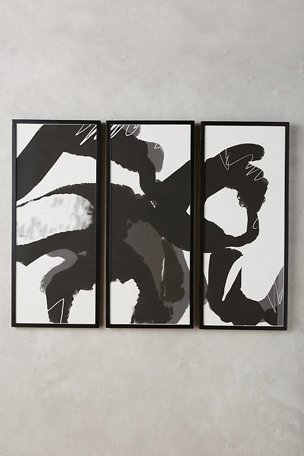 Slide View: 1: Ink Movement Triptych