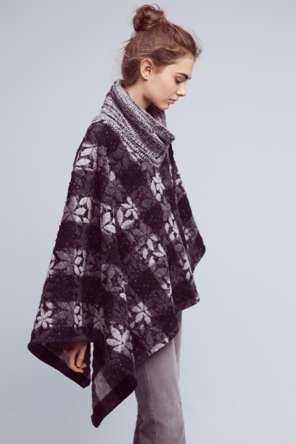 Wintertide Reversible Poncho