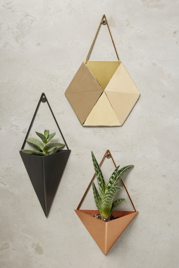 tin wall planters