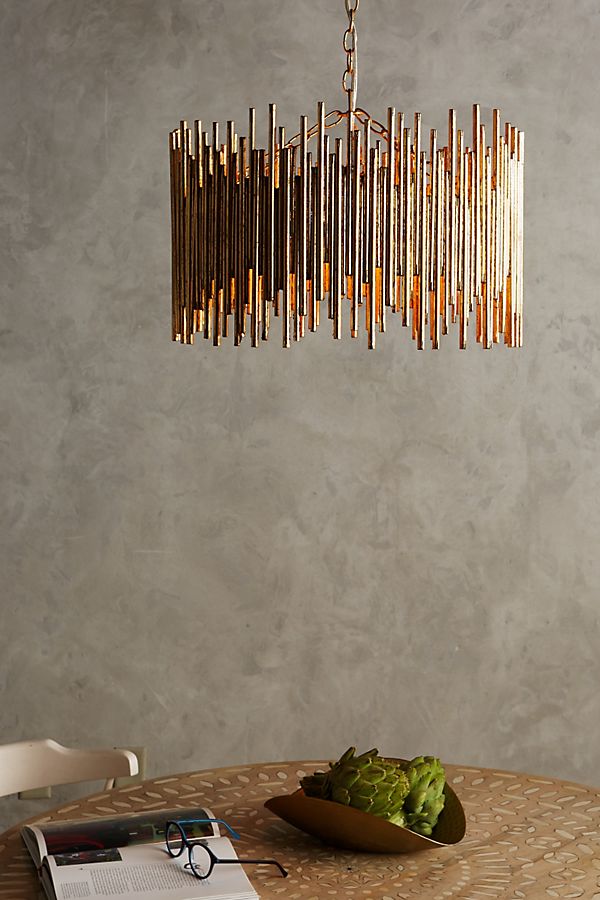 Slide View: 3: Gathered Glow Chandelier
