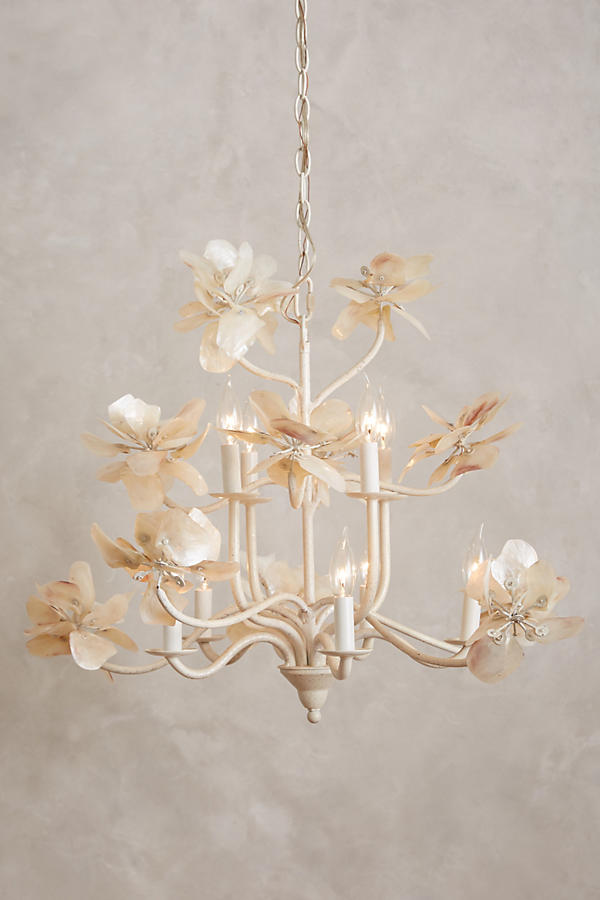 Pearled Magnolia Chandelier