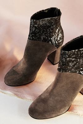 Cubanas Ciara Glitter Booties Anthropologie