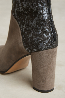 Cubanas Ciara Glitter Booties Anthropologie