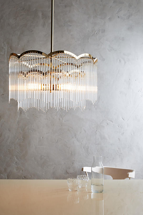 Slide View: 2: Arched Waterfall Chandelier