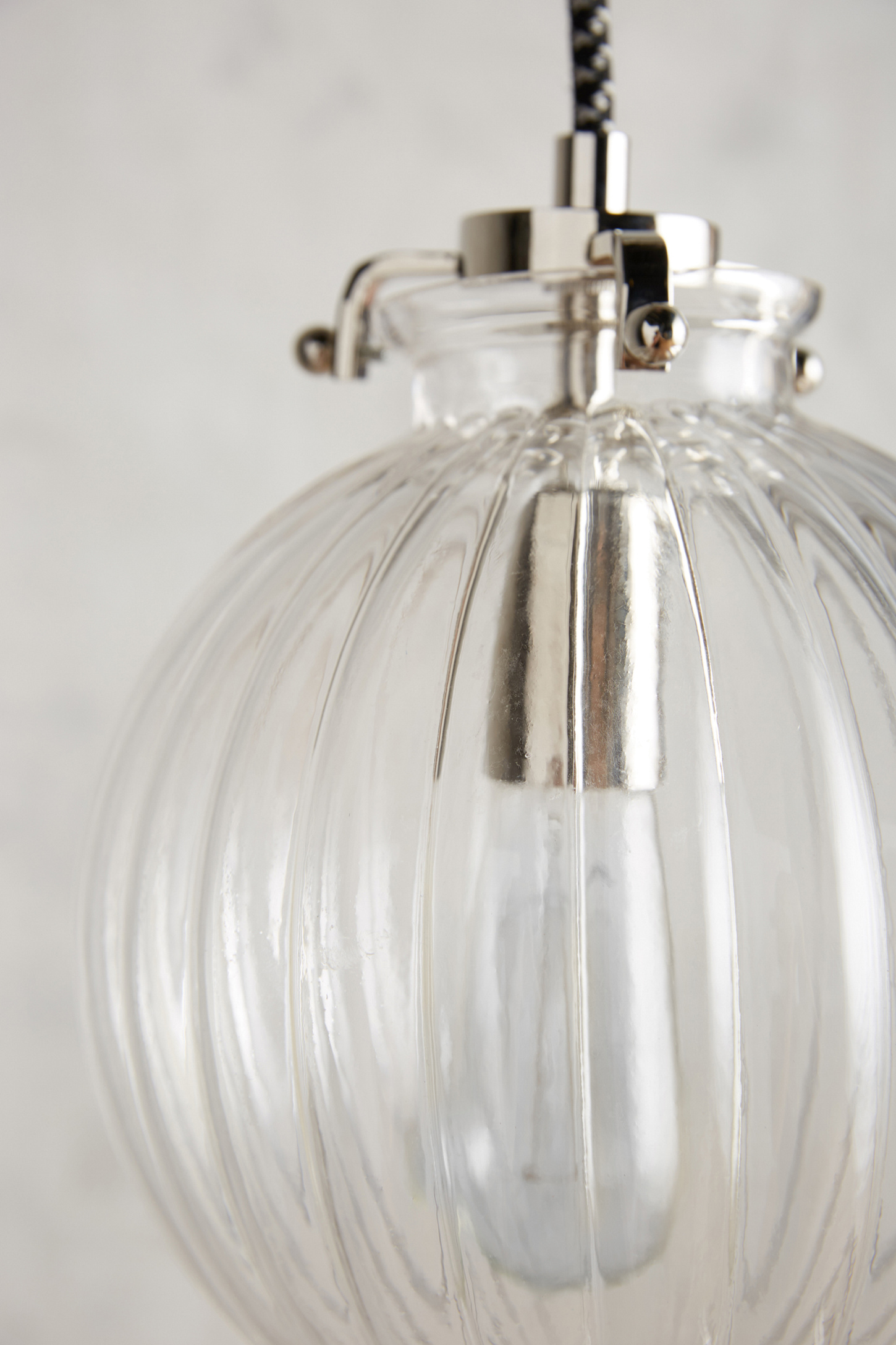 Fluted Glass Globe Pendant Anthropologie