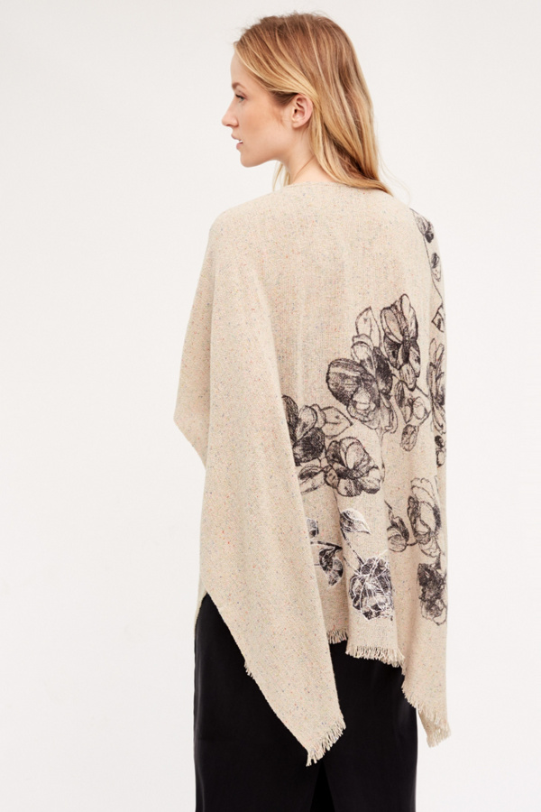 Floret Applique Kimono