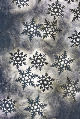 Snowflake string lights anthropologie
