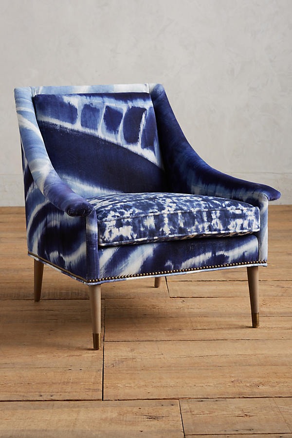 Shibori-Printed Tillie Armchair