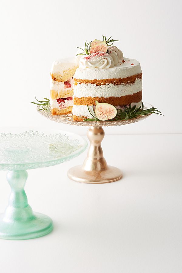 Slide View: 4: Metallic Lace Cake Stand
