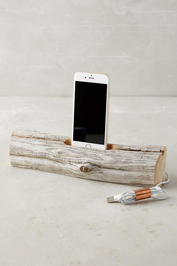 Driftwood iPhone Charging Dock