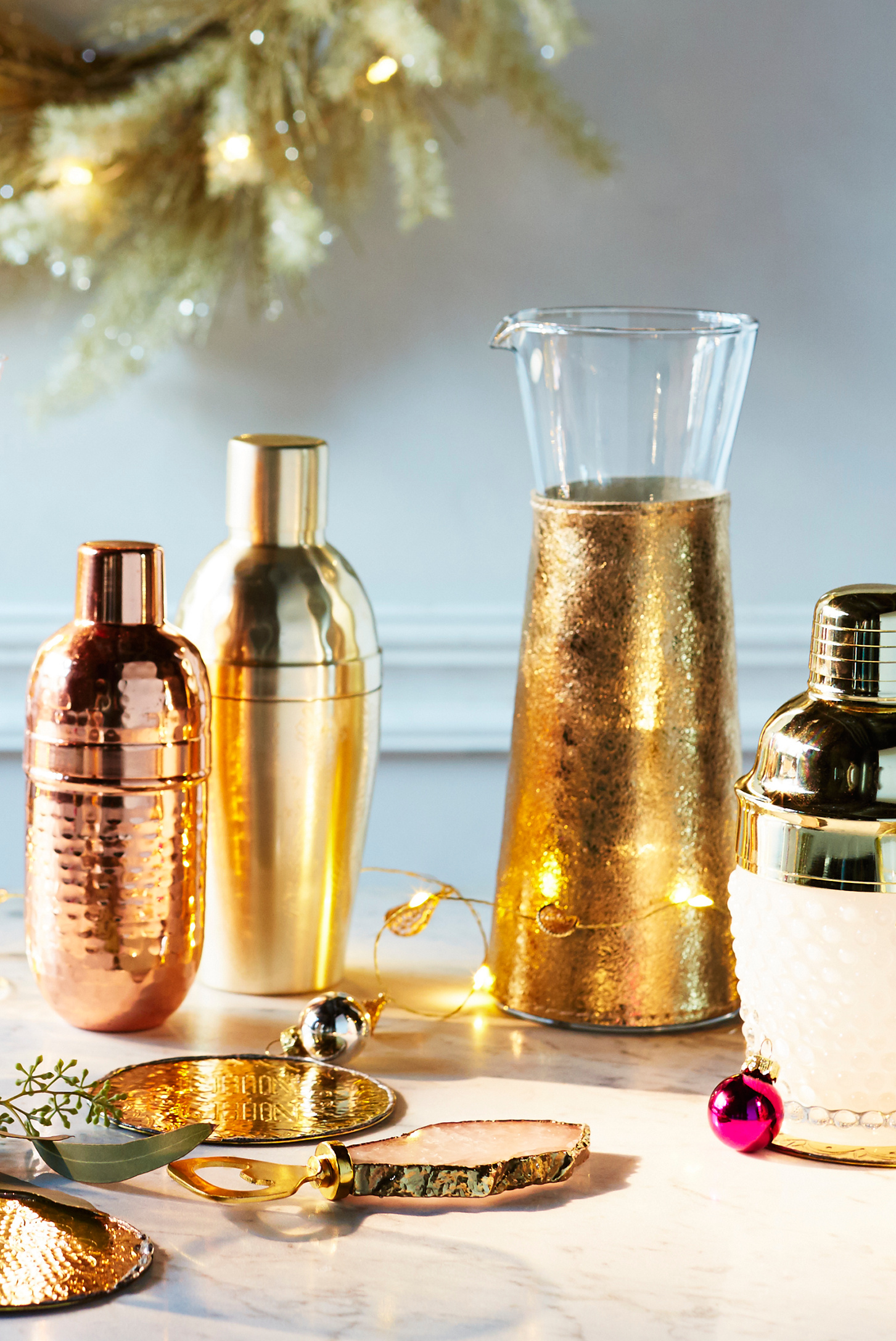 Hobnail Glass Cocktail Shaker Anthropologie