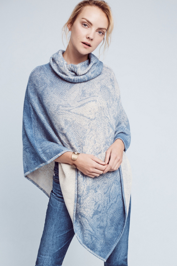 Skywashed Poncho