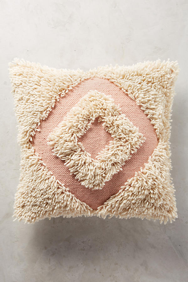 Slide View: 1: Langdon Shaggy Diamond Pillow
