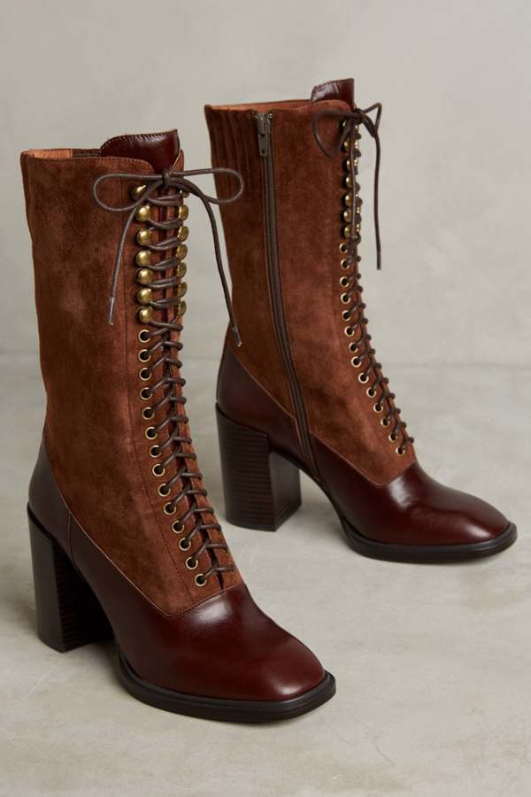 Jeffrey Campbell Massari Lace-Up Boots