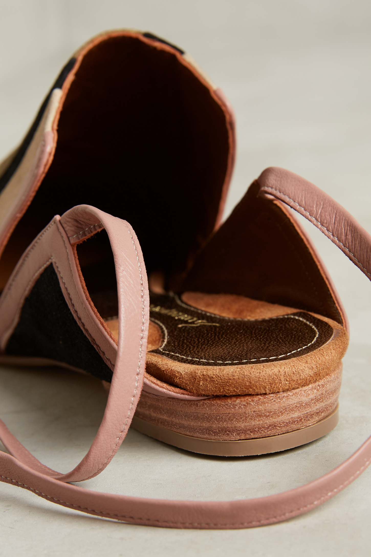 ankle wrap mules