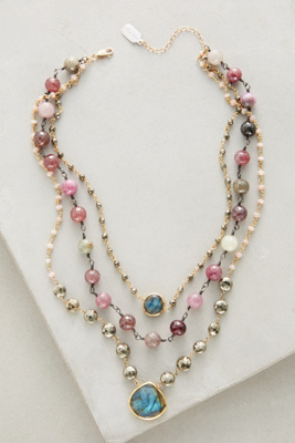 Layered Gemstone Necklace Anthropologie